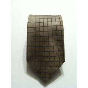 BEVILACQUA MENS GOLD 100%SILK CLASSIC NECK TIE WIDTH: 3 3/4" MADE IN ITALY